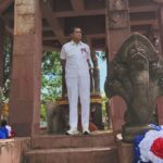 แห่ร่วมพิธี ถวายเครื่องสักการะบูชา พระเจ้าชัยวรมันที่7 ทำบุญอุทิศกุศล ดวงวิญญาณทหารกล้า ปกป้องชาติ