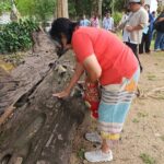 ชาวบ้าน แห่ขอเลขเด็ด ตะเคียนทอง 100 ปี ใช้นิ้วมือถูไปมา โผล่เห็นชัด เล็งเสี่ยงโชค 1ก.ย.นี้