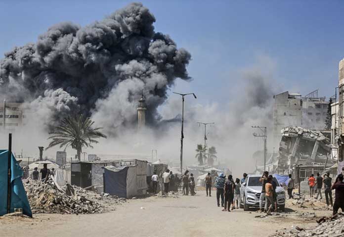 ยิวถล่มยับ “ตึกสูงแห่งที่ 2” ในกาซ่าซิตี อ้างฮามาสซ่องสุม-สั่งชาวบ้านอพยพแล้ว