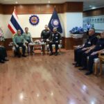 ผบ.นทพ. ให้การต้อนรับผู้ช่วยทูตทหารจีน เยี่ยมชมการสาธิตการฝึกบรรเทาสาธารณภัย