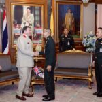 ปลัดกห.ต้อนรับ–อำลาผู้ช่วยทูตทหารสหราชอาณาจักร สานต่อความร่วมมือทางทหาร