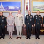 ปลัดกห.ต้อนรับ–อำลาผู้ช่วยทูตทหารสหราชอาณาจักร สานต่อความร่วมมือทางทหาร