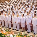 ศ.ดร.สมเด็จเจ้าฟ้าฯ กรมพระศรีสวางควัฒน พระราชทานพระโอวาทแก่นักศึกษาใหม่