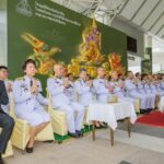 สถิตย์พงษ์ ประธานในพิธีบวงสรวงการแสดงโขนมูลนิธิส่งเสริมศิลปาชีพ ตอน'สัตยาพาลี'