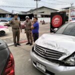 รองผบก.น.2 ประชุมแผนก่อสร้างสะพานข้ามแยกลำกะโหลก พร้อมช่วยผู้ประสบอุบัติเหตุรถชน