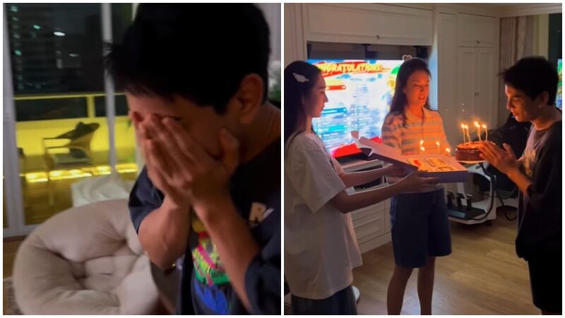 “กัน นภัทร” เขินหนัก! “ฐิสา” ถือเค้กเซอร์ไพรส์วันเกิด โดนเพื่อนแซวลั่น 