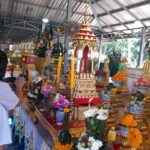 ฮือฮาทั้งลานบวงสรวง เกาะคำชะโนด กลีบดอกดาวเรือง บูชาปู่ย่า เกาะกลุ่มตัวเลขชัด เล็งเสี่ยงโชค 