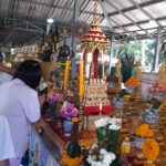 ฮือฮาทั้งลานบวงสรวง เกาะคำชะโนด กลีบดอกดาวเรือง บูชาปู่ย่า เกาะกลุ่มตัวเลขชัด เล็งเสี่ยงโชค 