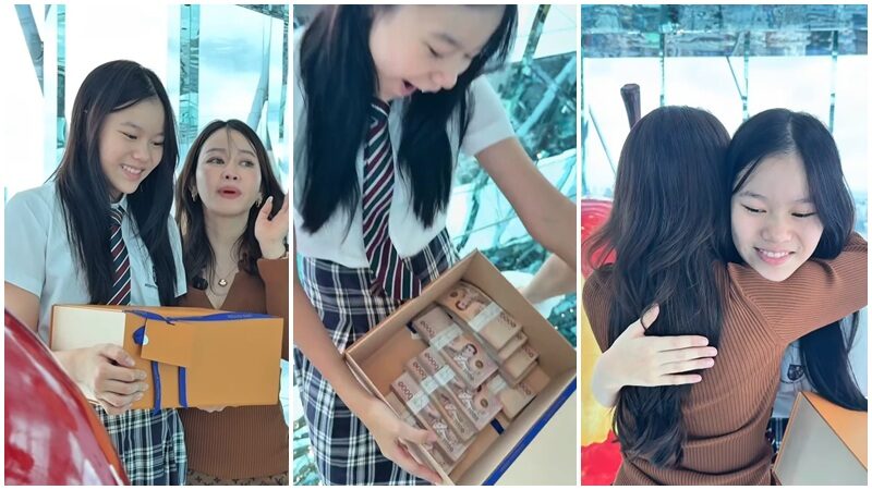 เมย์ วาสนา เซอร์ไพรส์ น้องณิริน ลูกสาว หนิง ปณิตา ด้วยเงินขวัญถุง 1 ล้าน ปลื้มในความขยัน