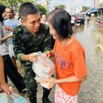 กองพันทหารราบที่ 1 กรมทหารราบที่ 5 ช่วยเหลือประชาชน เดือดร้อนเหตุอุทกภัย