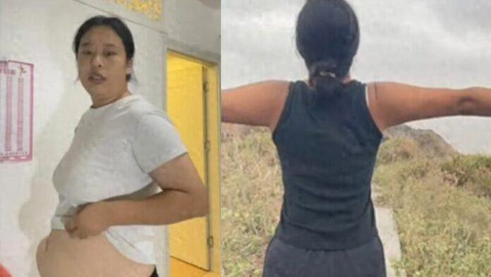 Fat burner: Zhao Tiezhu says her diet in the wilderness saw the pounds drop off