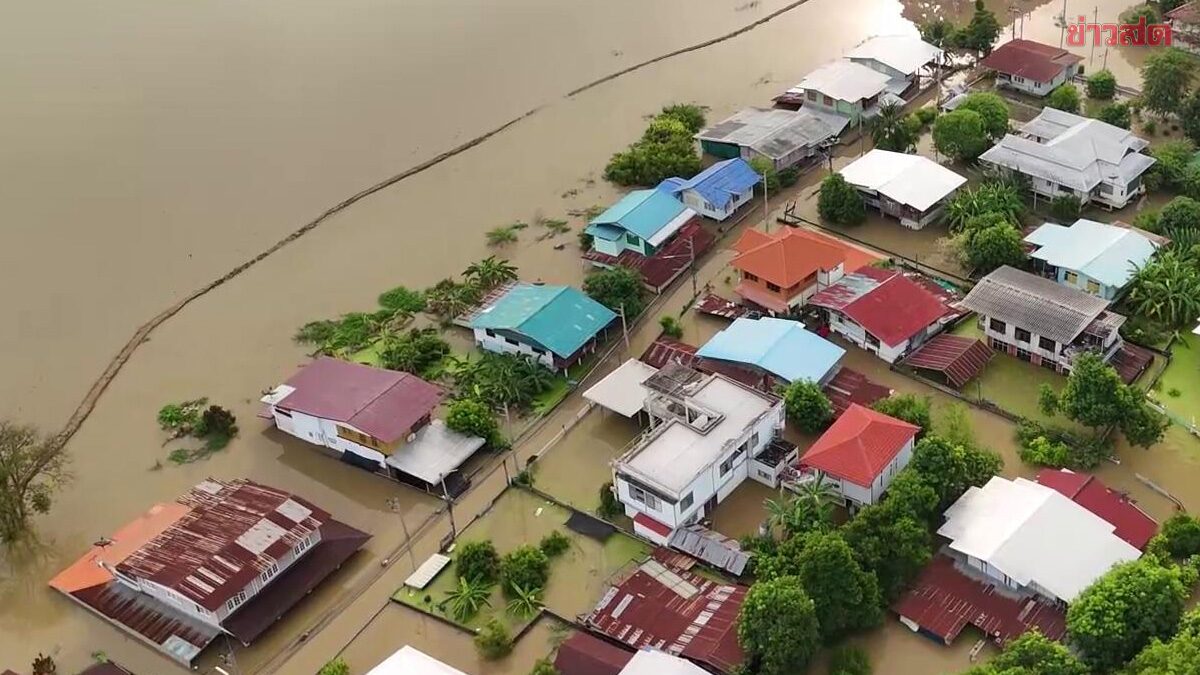 .เขื่อนเจ้าพระยา ระบาย 2,900 ลบ.ม./วินาที ชัยนาท ท่วมสูงเพิ่มอีก30ซม..
