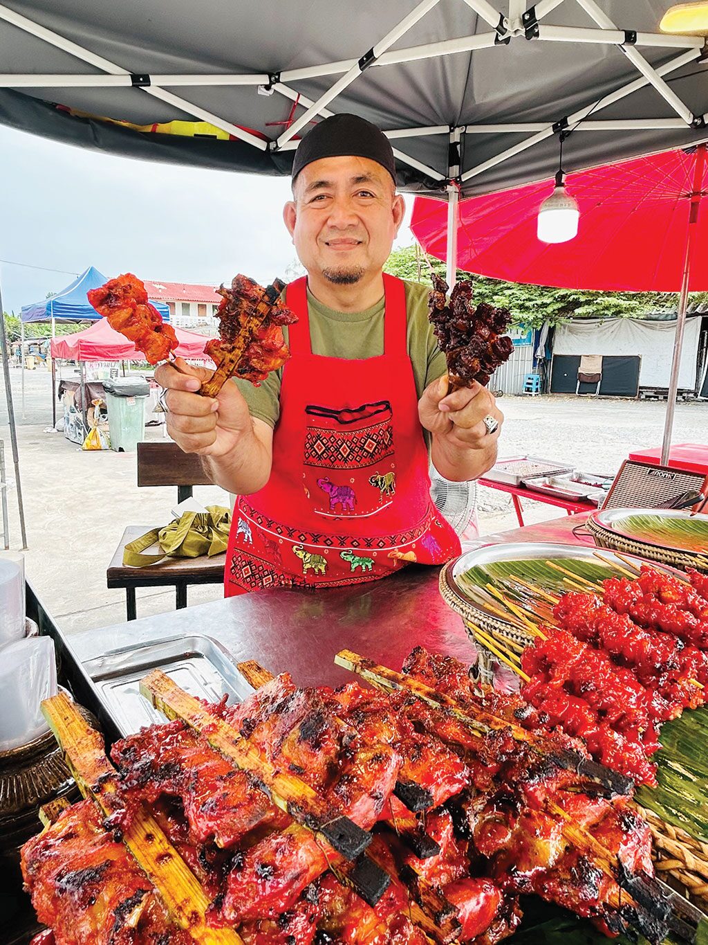 บังฮาซัน ไก่ย่างแดงโบราณ สูตรบ้านๆ เนื้อนุ่มหมักเครื่องถึง