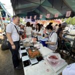 งานบุญใหญ่ทอดกฐิน วัดเพลงอุโบสถ์สีชมพู อิ่มบุญอิ่มท้อง โรงทานกว่า 130 ร้านอาหาร