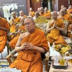 วัดสายไหม ประกอบพิธีบำเพ็ญกุศลสวดพระอภิธรรมอุทิศถวายพระราชกุศล พระพันปีหลวง