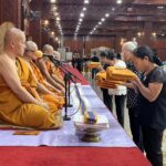 วัดสายไหม ประกอบพิธีบำเพ็ญกุศลสวดพระอภิธรรมอุทิศถวายพระราชกุศล พระพันปีหลวง