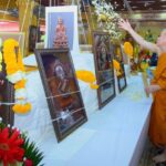 สมเด็จพระมหารัชมงคลมุนี จุดเทียนชัย นั่งปรกอฐิฐานจิต 'เหรียญวาสนา' หลวงพ่ออ๊อด วัดสายไหม