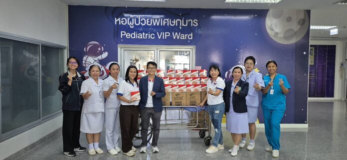 มูลนิธิหัวใจบริสุทธิ์ มอบขนมผ่านตู้ปันสุข รพ.ราชบุรี ส่งต่อพลังใจสู่ทีมแพทย์-ประชาชน