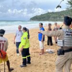 สลด! นักท่องเที่ยวหนุ่มรัสเซีย เล่นน้ำทะเล หาดในทอน คลื่นซัดจมสูญหายต่อหน้าเพื่อน