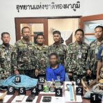 จับพม่าเหิม ลักขุดดินร่อนแร่ทอง ป่าทองผาภูมิ ดักตะครุบได้ 1 ที่เหลือชำนาญเส้นทางหนีรอด