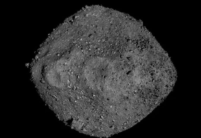 An artist’s depiction of the asteroid Bennu which is contains the building blocks for RNA and DNA, according to new studies.NASA / SWNS