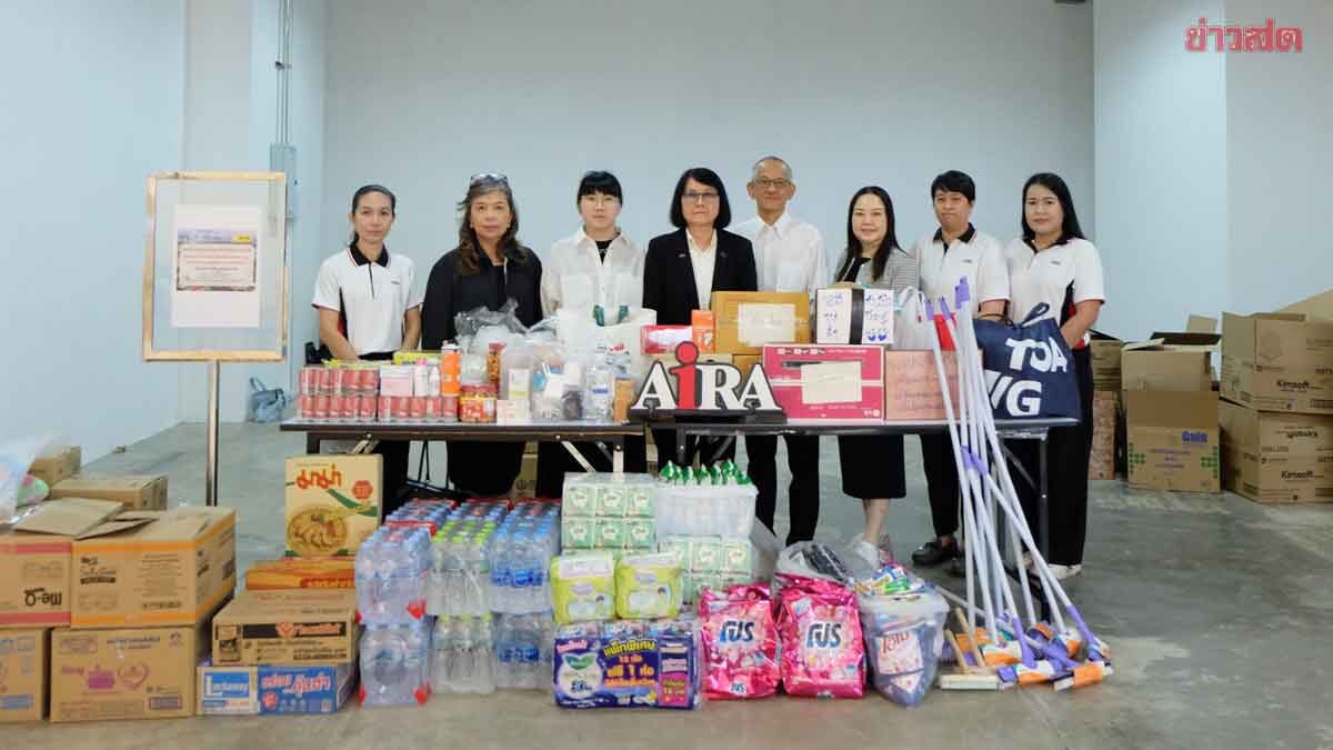 ภาพประกอบข่าว: AIRA Group ผนึก นกแอร์ มูลนิธิร่วมกตัญญู ส่งต่อความรักช่วย อุทกภัยภาคใต้