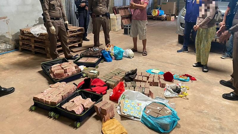 เงินสด 11 ล้านพบในโกดังตรงข้ามกาสิโนช่องสะงำ