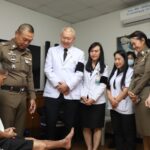 ผบช.น. เยี่ยมให้กำลังใจตำรวจ บก.จร. ที่ได้รับบาดเจ็บในการปฏิบัติหน้าที่