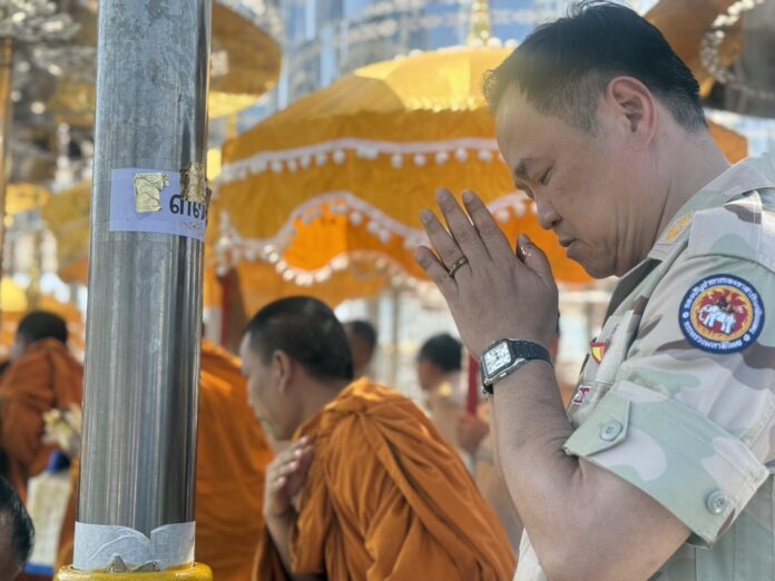 อนุทิน มูหนัก ปิดทองใต้ร่มฉัตรเสาที่ 37 เบอร์ภูมิใจไทย เนวิน ลั่นนี่แหละเลขเด็ด