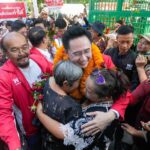 เพื่อไทย 3 แคนดิเดตนายกฯ ขึ้นรถแห่ หาเสียง เขตหลักสี่-ดอนเมือง ชู นโยบายเรียน4ปีมีรายได้