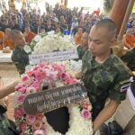 บรรยายกาศสุดเศร้า ร่างวีรชน พลทหารวายุ กลับถึงบ้านเกิดปทุมธานี ร่วมสดุดีทหารกล้า