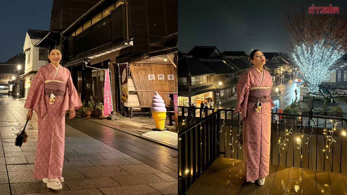 ภาพประกอบข่าว: เจ้าฟ้าสิริวัณณวรีฯ ฉลองพระองค์ชุดกิโมโนผ้าไทย ในโครงการ Thai Kimono Project