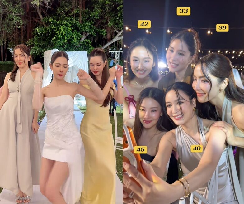 พิ้งกี้ ร่วมงานแต่ง น้ำหวาน เพื่อนดารามาแบบรียูเนียน