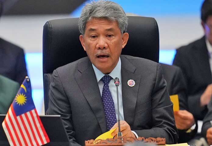 ไฟล์ -โมฮาหมัด ฮาซัน รัฐมนตรีต่างประเทศมาเลเซียกล่าวสุนทรพจน์ระหว่างการประชุมรัฐมนตรีต่างประเทศอาเซียนที่กรุงกัวลาลัมเปอร์ ประเทศมาเลเซีย วันที่ 25 ต.ค. 2568