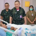 แม่ทัพภาคที่ 1 เยี่ยมกำลังพล ได้รับบาดเจ็บ ภารกิจปกป้องอธิปไตย ชายแดนไทย-กัมพูชา