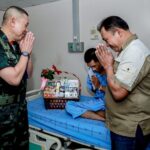 แม่ทัพภาคที่ 1 เยี่ยมกำลังพล ได้รับบาดเจ็บ ภารกิจปกป้องอธิปไตย ชายแดนไทย-กัมพูชา