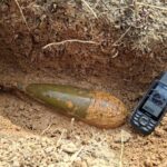 ศทช. กวาดล้าง ทุ่นระเบิด บ้านชำราก จ.ตราด พบ UXO ลูกระเบิด 120 มม. ยังไม่บึ้ม1นัด เร่งเก็บกู้ทำลาย