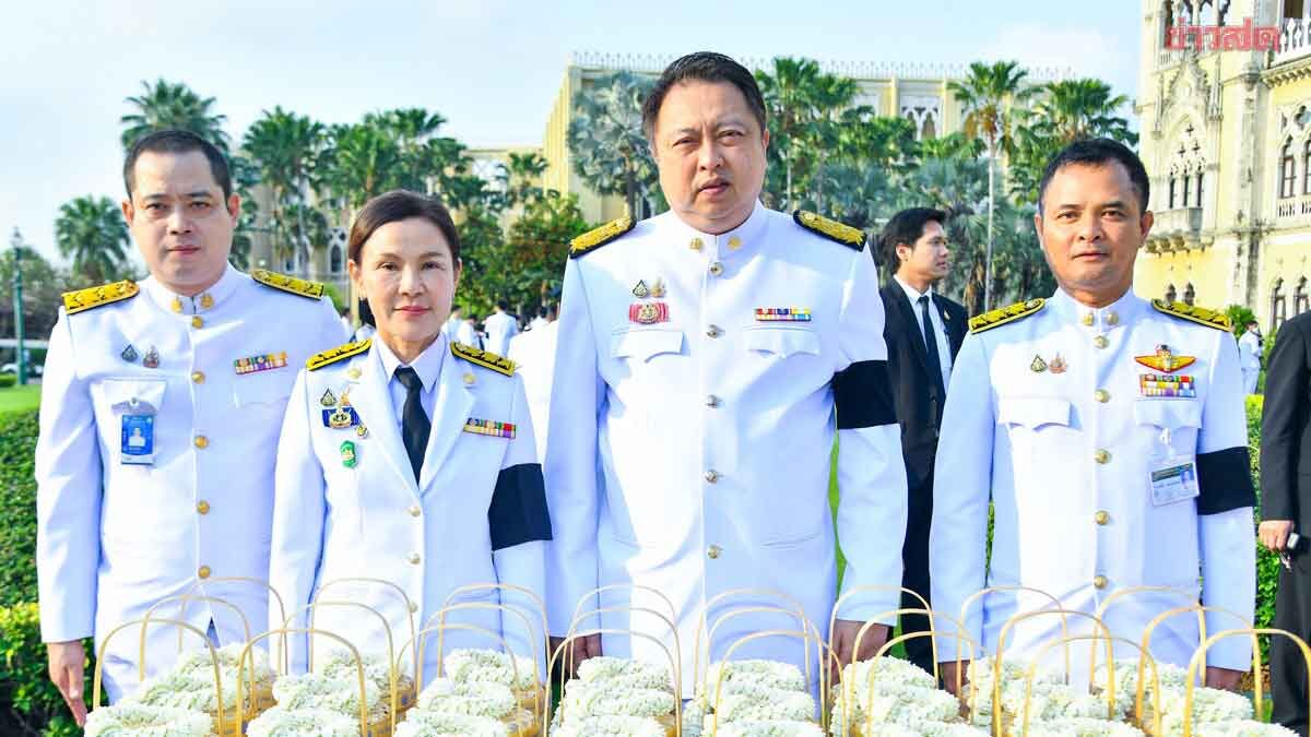 Suchart Leads Ministry to Perform Royal Memorial Ceremony for the Royal Mother