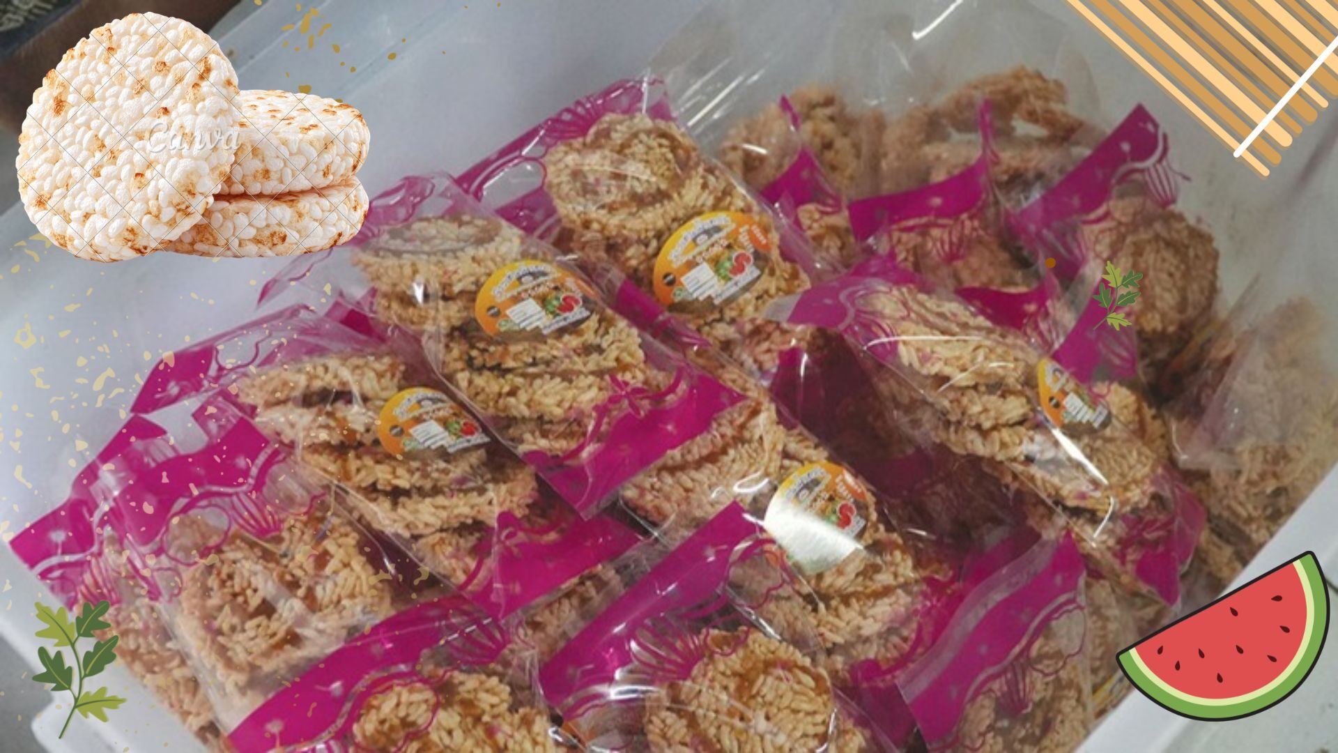 Regional Delicacy: Watermelon Rice Crackers from Phatthalung