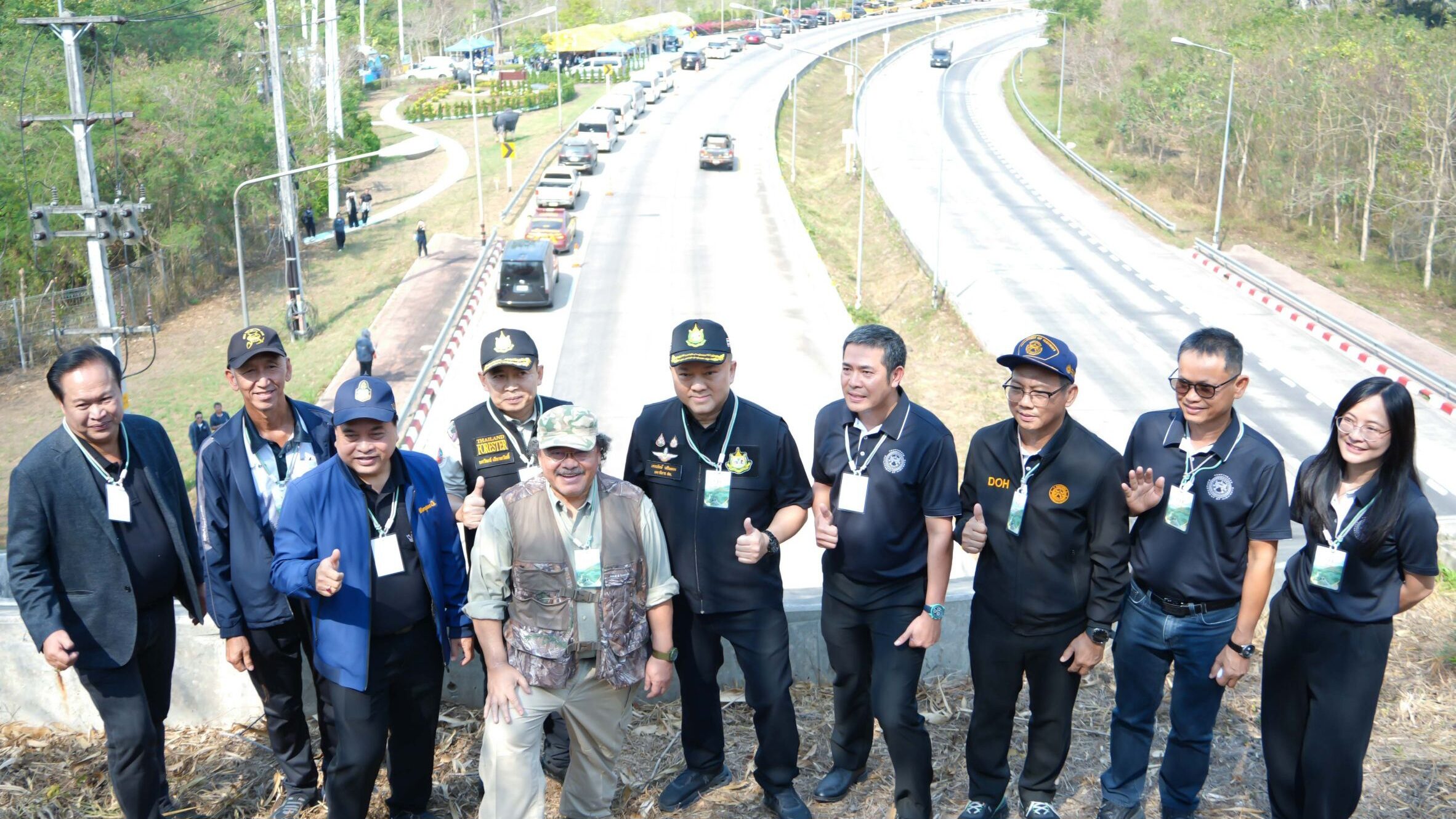 ONEP Inspects World Heritage Forest Corridor on Highway 304