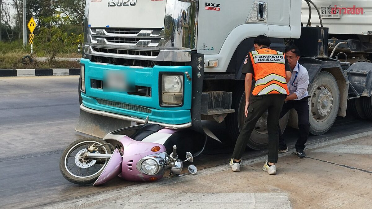 Tragic Accident at Doi Phra Bat Intersection: 18-Wheel Truck Kills Woman, Critically Injures Another