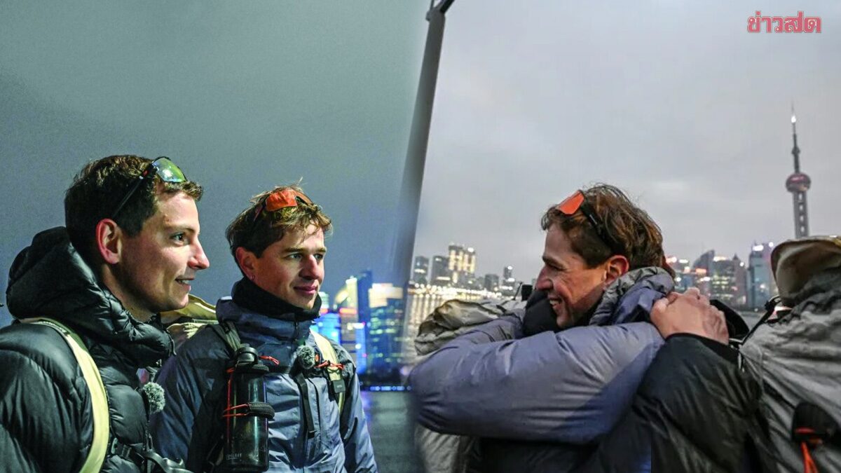 Two French Adventurers Successfully Walk Across 16 Countries to Shanghai, China