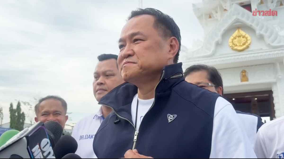 Anuthin Confident About Nakhon Candidates, Says Campaign is Going Well