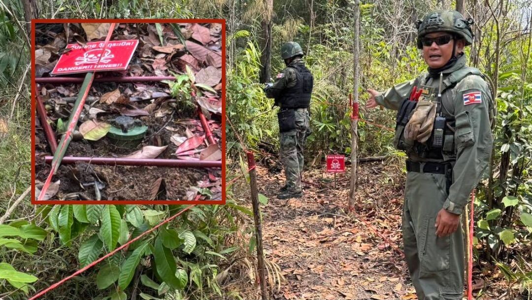 Another Incident! Clear Evidence of Cambodia Secretly Planting New Landmines on Thai Soil