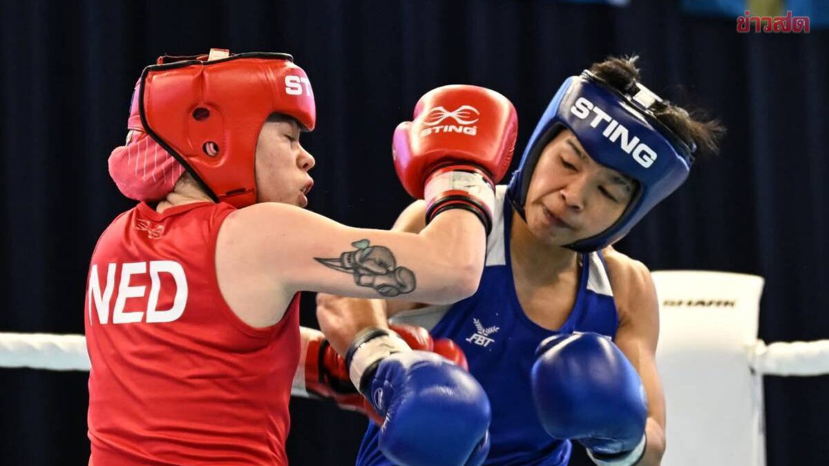 Punraweee Crushes Dutch Boxer to Win Gold in International Boxing Tournament