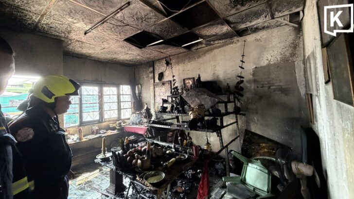 Chinese New Year Candles Spark House Fire in Nakhon Pathom