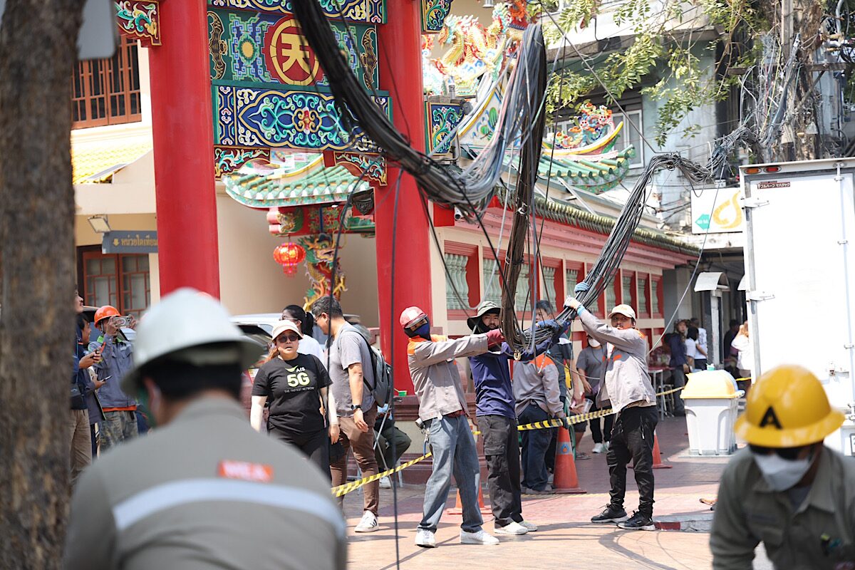 NBTC Kicks Off Underground Communication Cable Project in Yaowarat Ahead of Chinese New Year