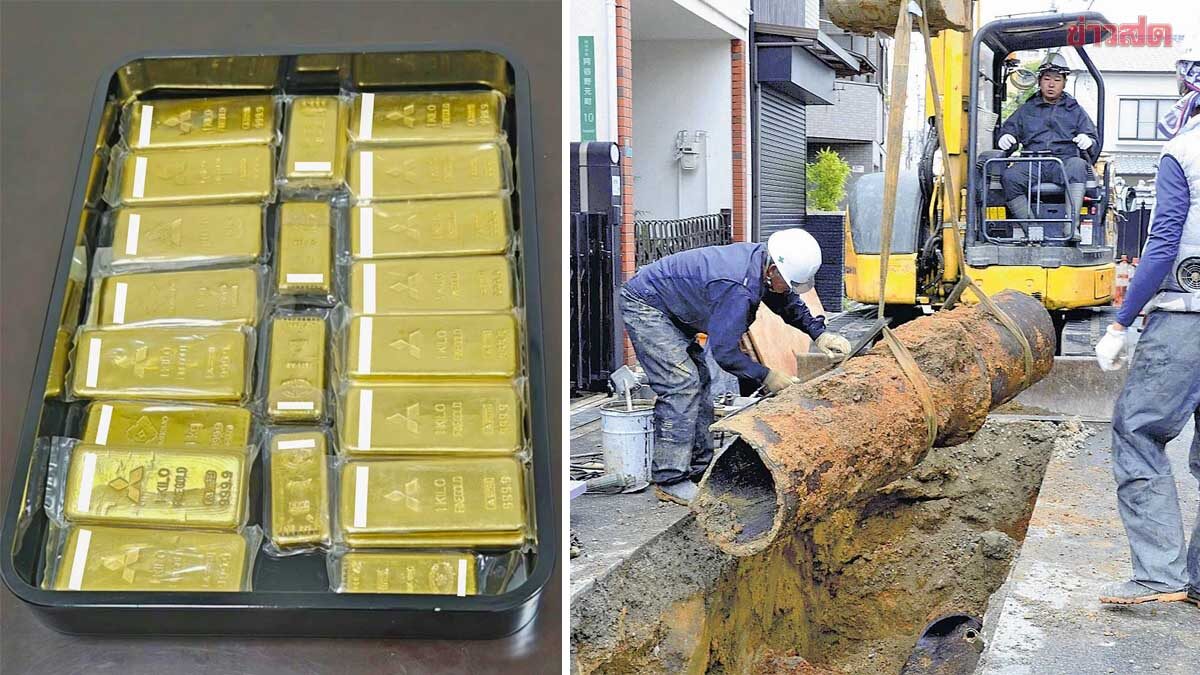 Generous Donor Contributes 21 Kilograms of Gold Worth Over 112 Million Baht to Repair Osaka Water System