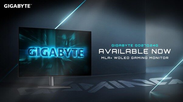 GIGABYTE Launches 27-inch WOLED Gaming Monitor with QHD Resolution and 240Hz Refresh Rate