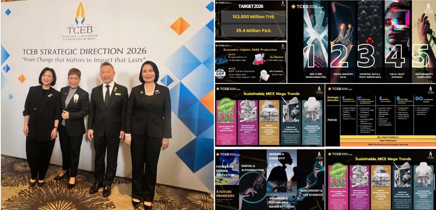 TCEB Launches New MICE Policy for 2026 to Build Thailand's National Brand